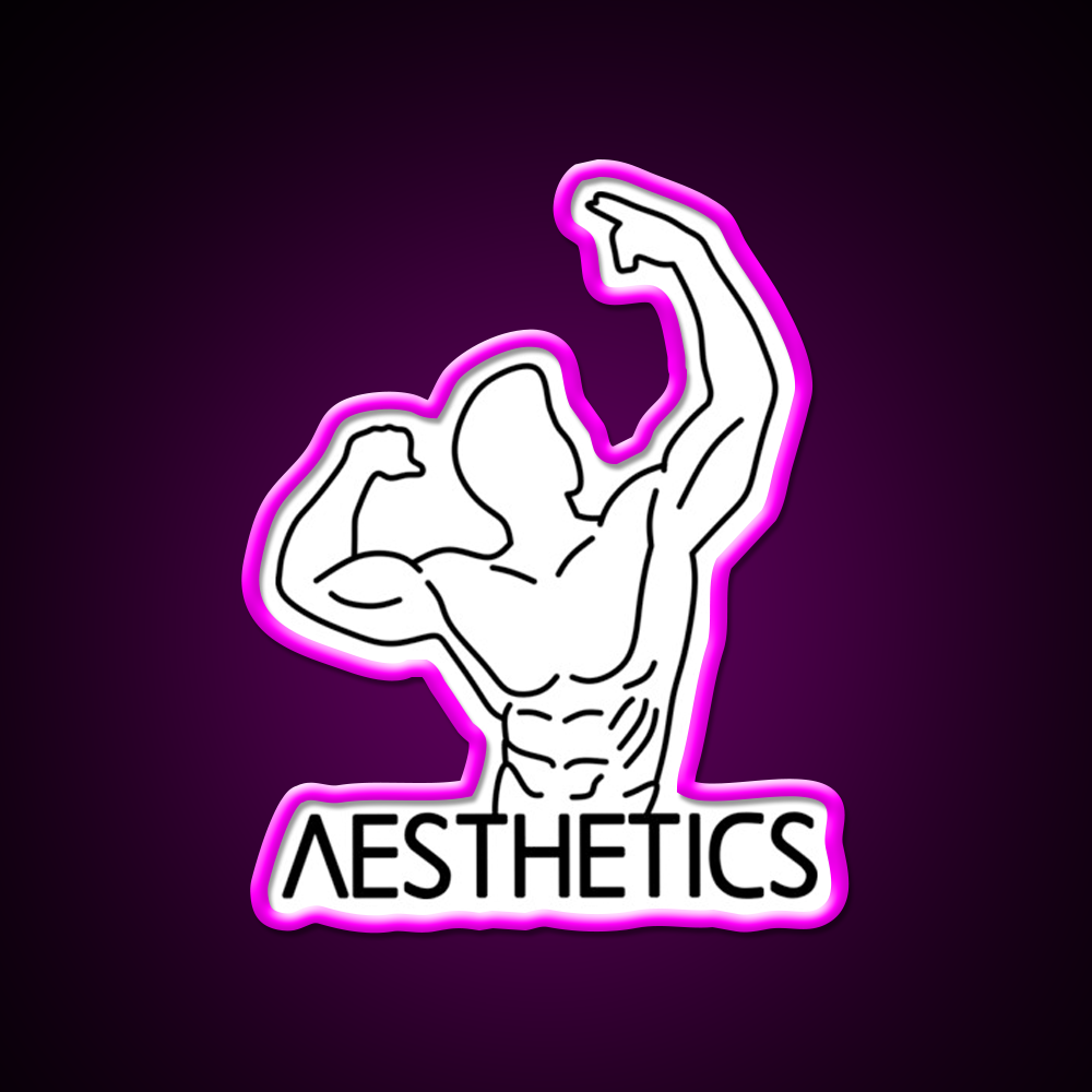 Zyzz Pose Fitness Aesthetics Zyzz Legacy Gym Fitness Led Neon Sign Rgb Color