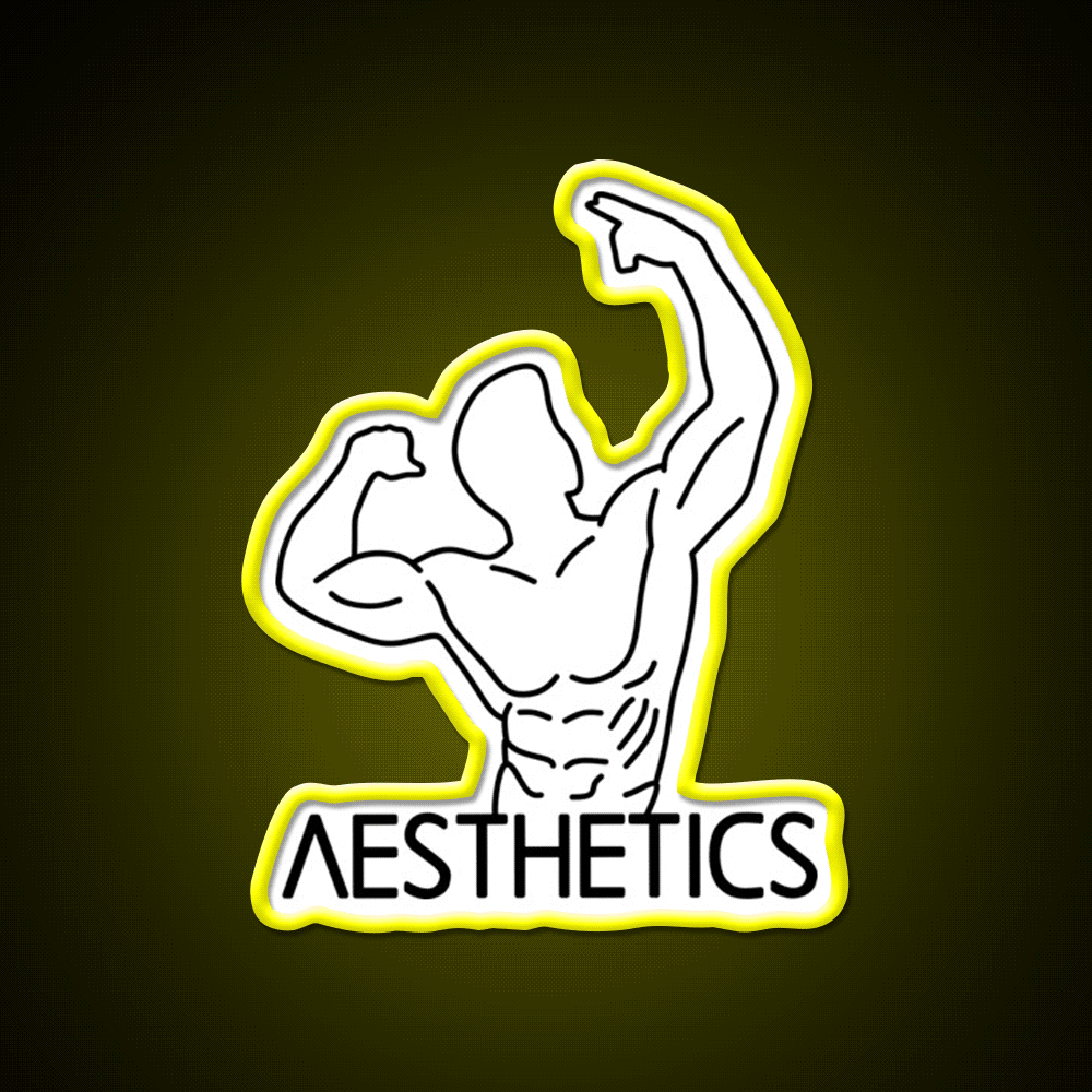 Zyzz Pose Fitness Aesthetics Zyzz Legacy Gym Fitness Led Neon Sign Rgb Color