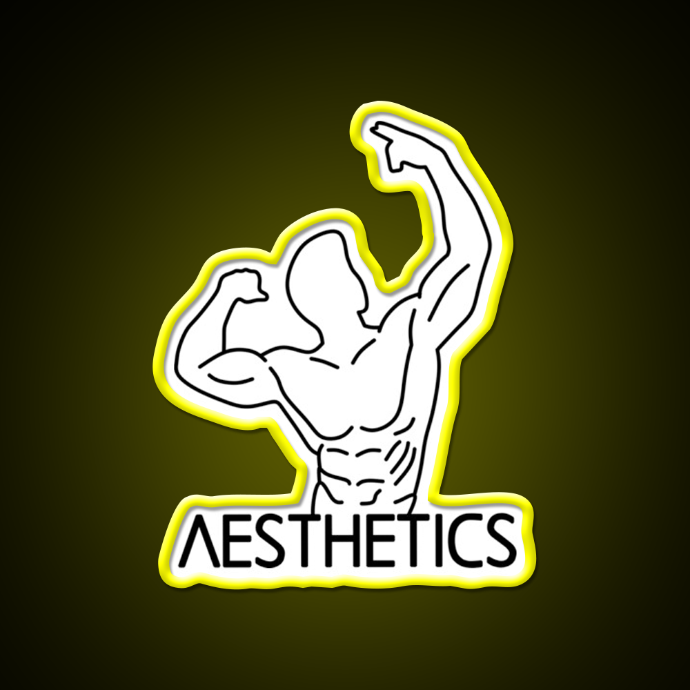 Zyzz Pose Fitness Aesthetics Zyzz Legacy Gym Fitness Led Neon Sign Rgb Color