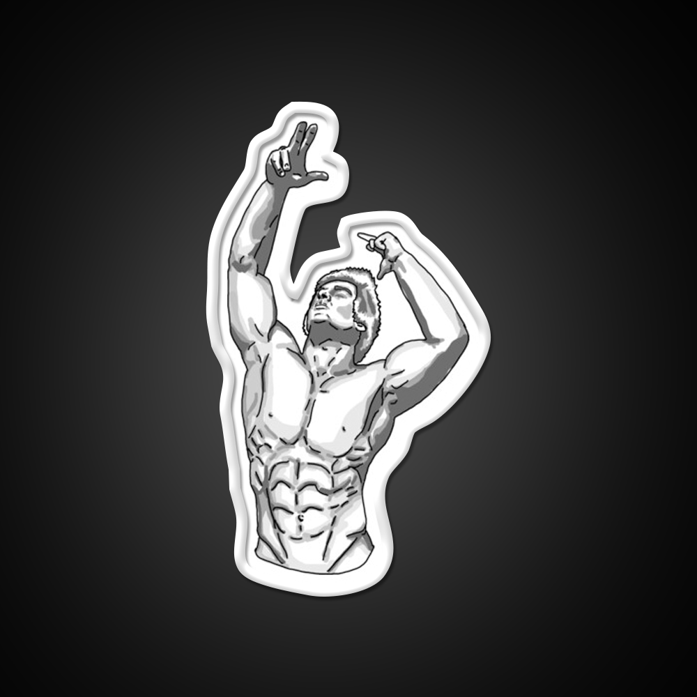 Zyzz Posing Gym Fitness Led Neon Sign Rgb Color