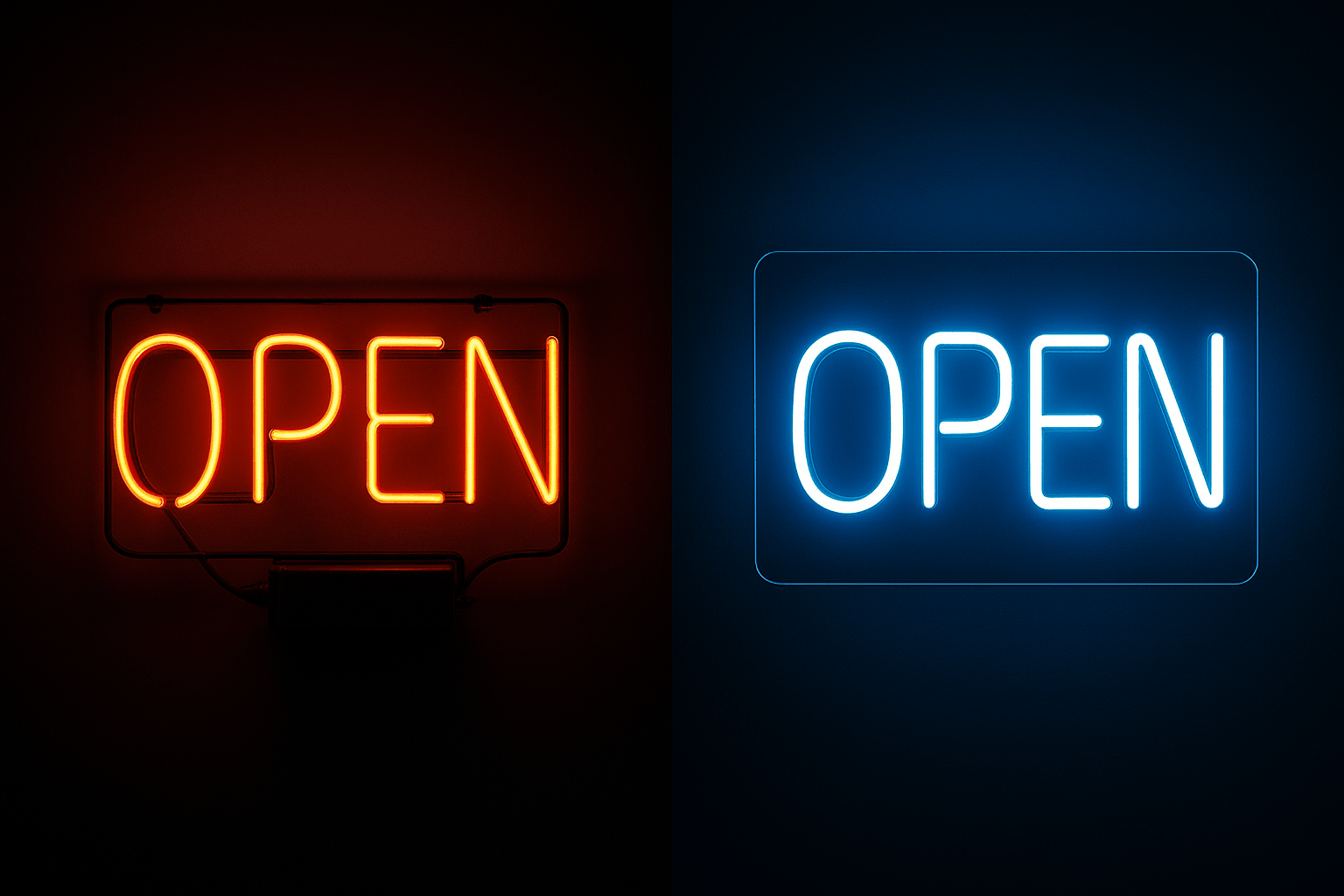Glass vs. LED Neon Signs What's the Difference - Shineneon