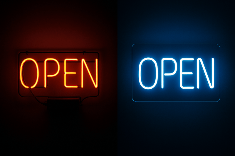 Glass vs LED Neon Signs: Complete Comparison Guide – Shineneon