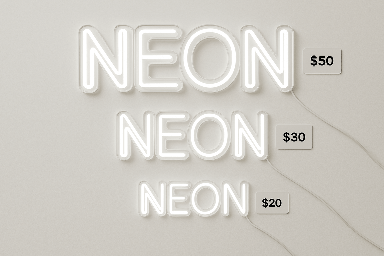How Much Do Neon Signs Cost in the USA? A Quick Pricing Guide - Shineneon