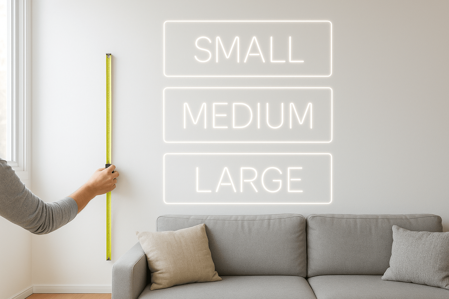 How to Measure the Right Neon Size for Your Space？ - Shineneon