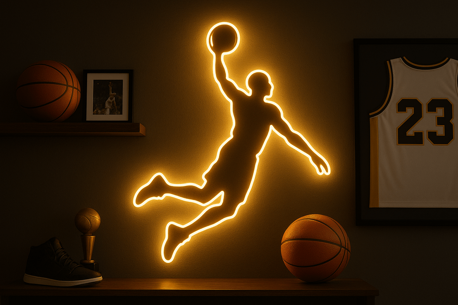 Jesus Basketball Neon Sign: The Most Epic LED Wall Art Ever - Shineneon