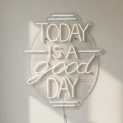 Today Is a Good Day LED Neon Sign Board Mounted Caps Mix - Shineneon