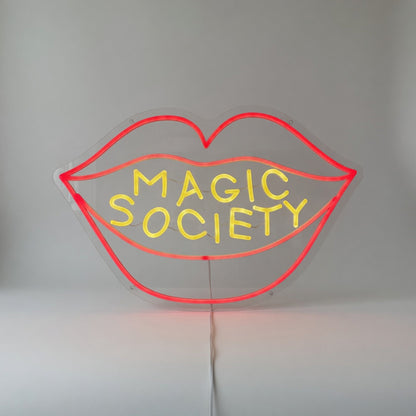 Magic Society Lips LED Neon Sign - Shineneon