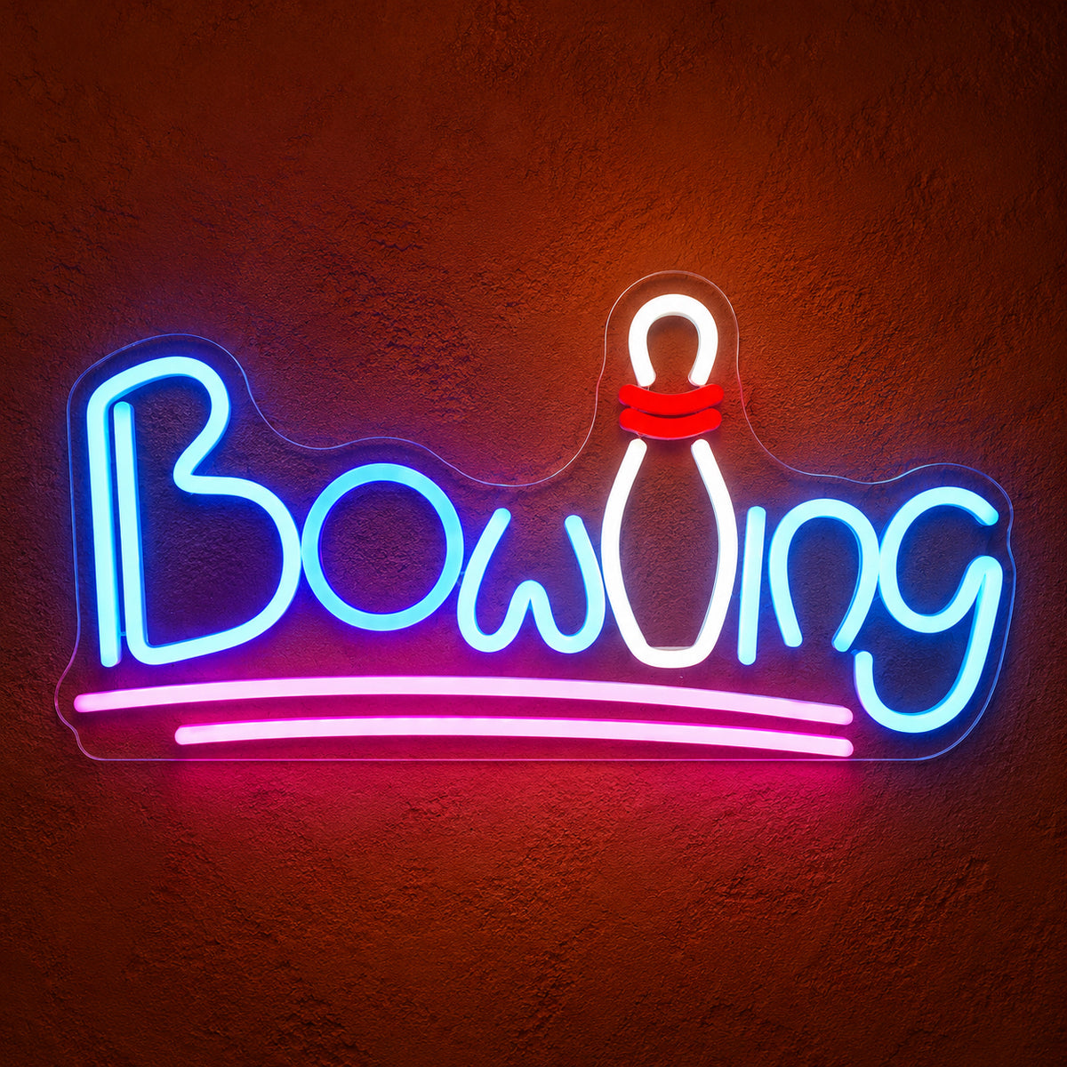 Bowling LED Neon Sign Script with Bowling Pin - Shineneon