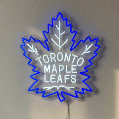 Toronto Maple Leafs LED Neon Sign for Man Cave Dimmable Wall Decor - Shineneon