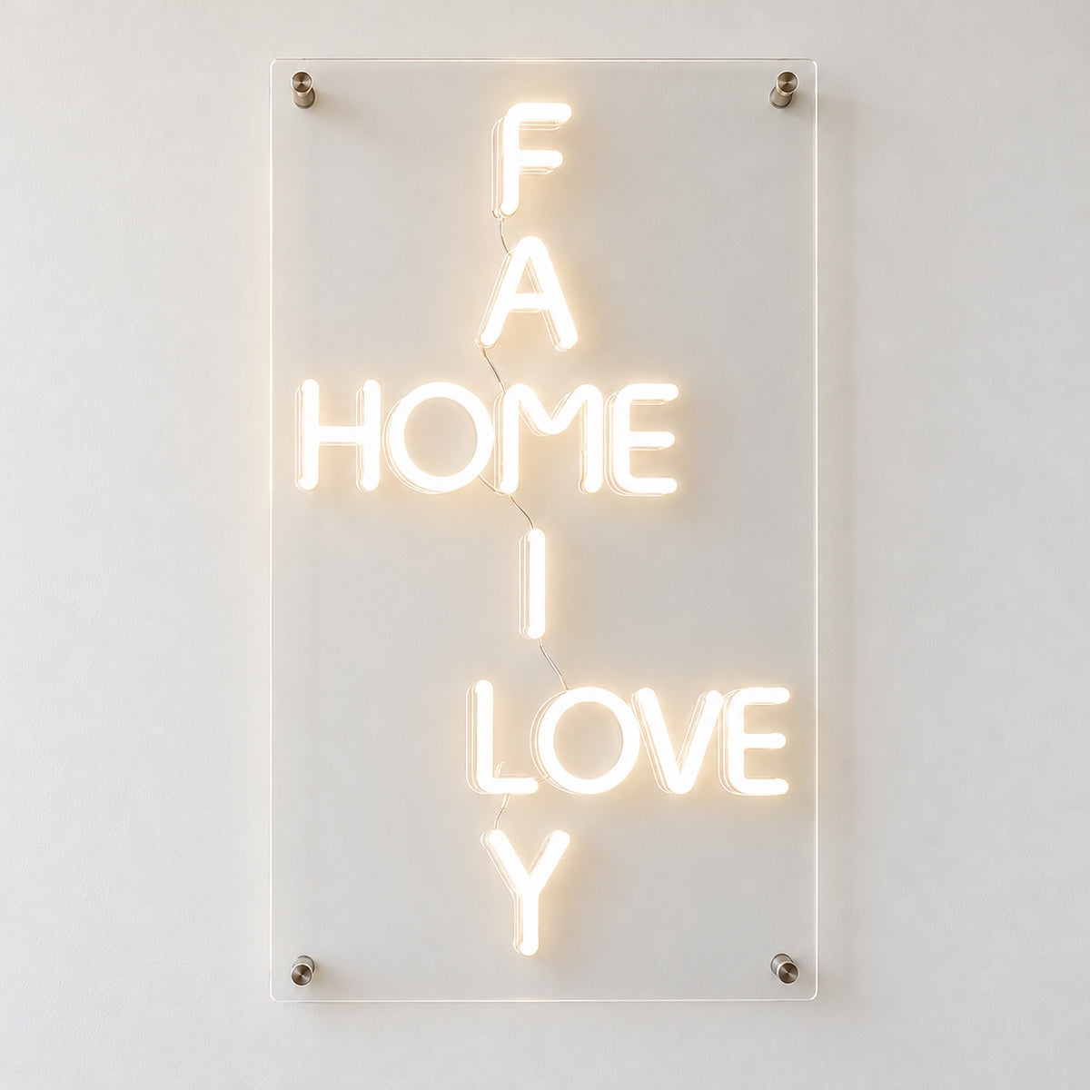 Family Home Love LED Neon Sign Dimmable Wall Light - Shineneon