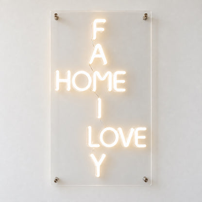 Family Home Love LED Neon Sign Dimmable Wall Light - Shineneon