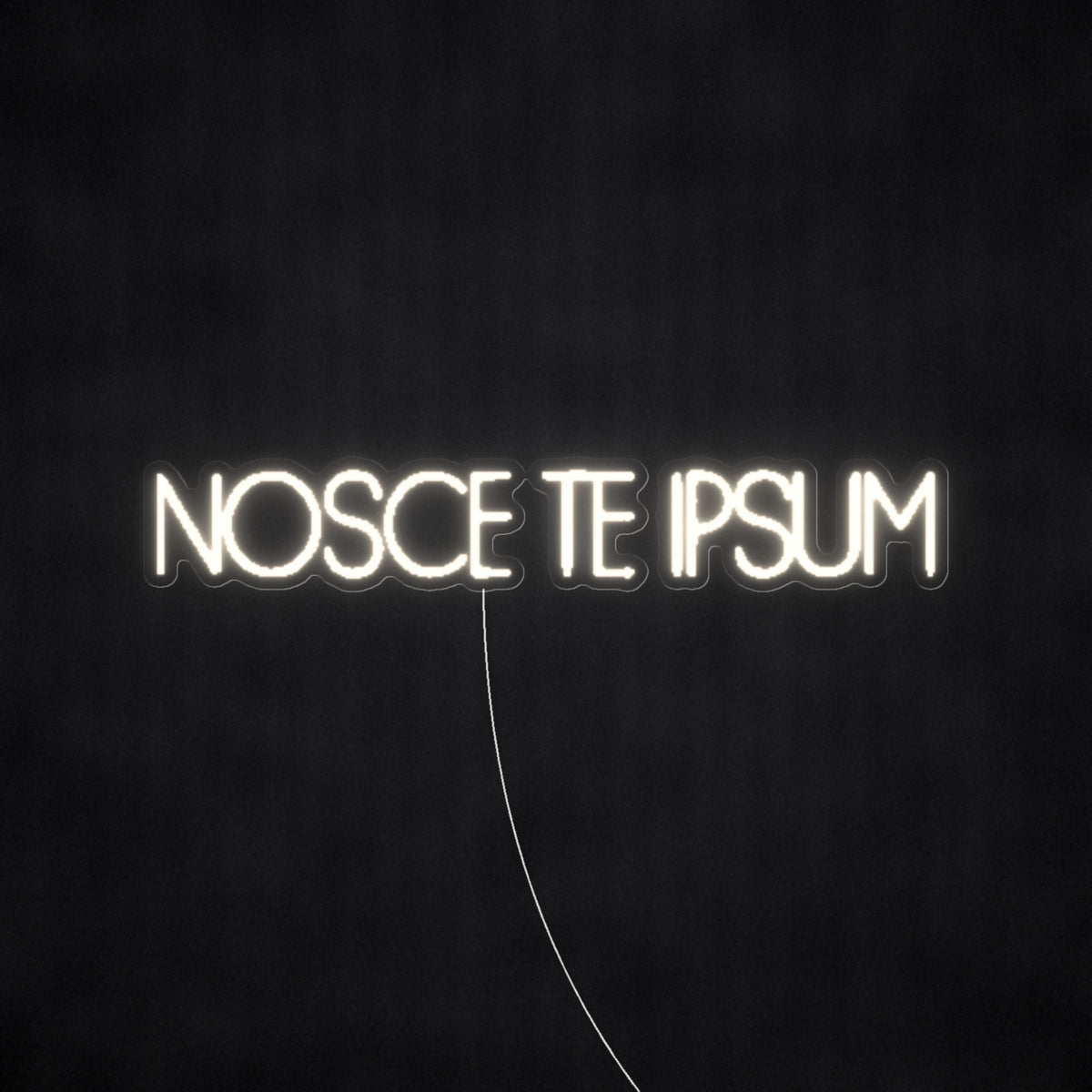 NOSCE TE IPSUM Know Thyself Neon Sign - Shineneon