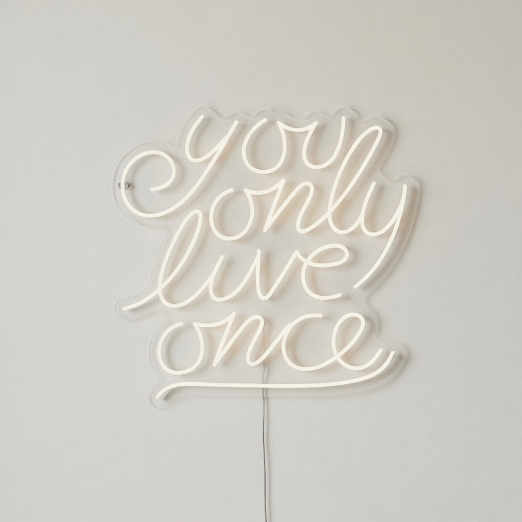 You Only Live Once LED Neon Sign Dimmable Wall Light - Shineneon
