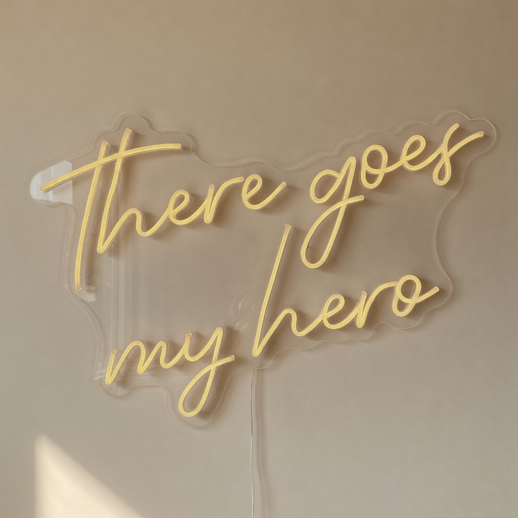 There Goes My Hero LED Neon Sign Dimmable Wall Light - Shineneon