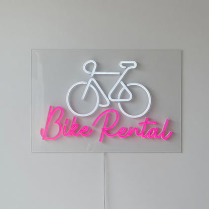 Bike Rental LED Neon Sign Dimmable Wall Light - Shineneon