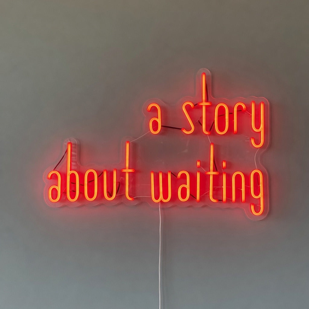 A Story About Waiting LED Neon Sign Dimmable Wall Light - Shineneon