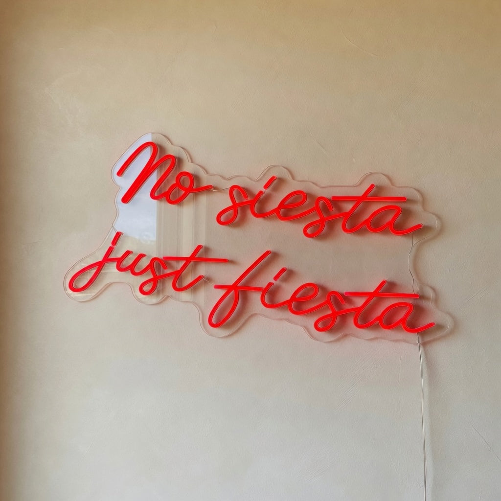 No Siesta Just Fiesta LED Neon Sign - Shineneon