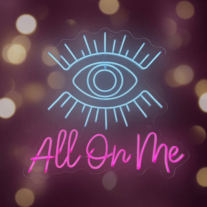 Eyes All on Me LED Neon Sign for Salon - Shineneon