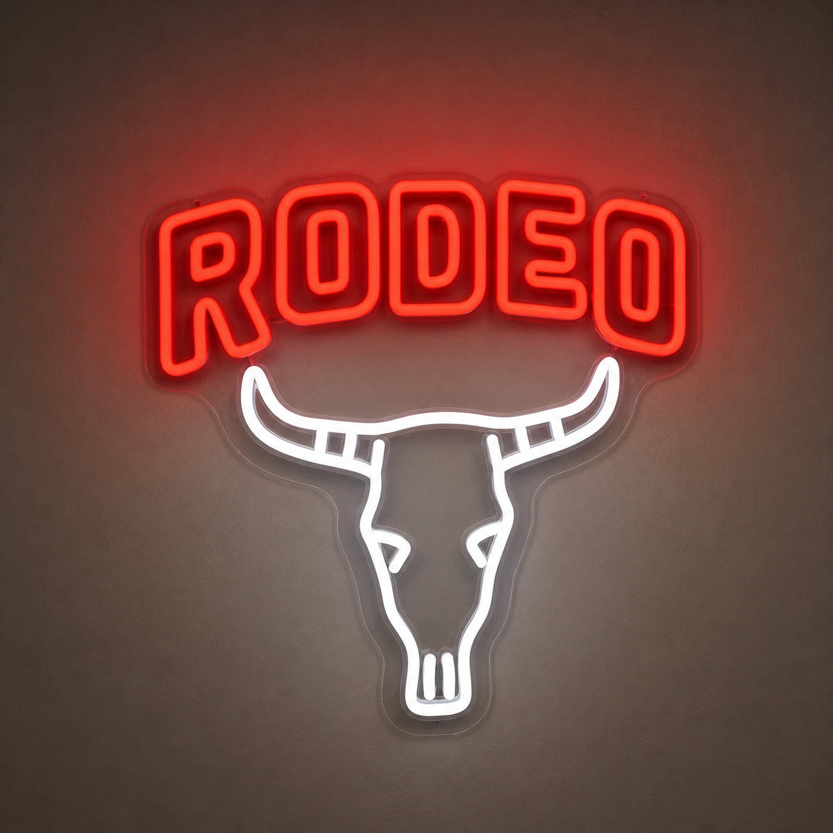 Rodeo Bull Skull Vintage LED Neon Sign Home Neon Signs - Shineneon