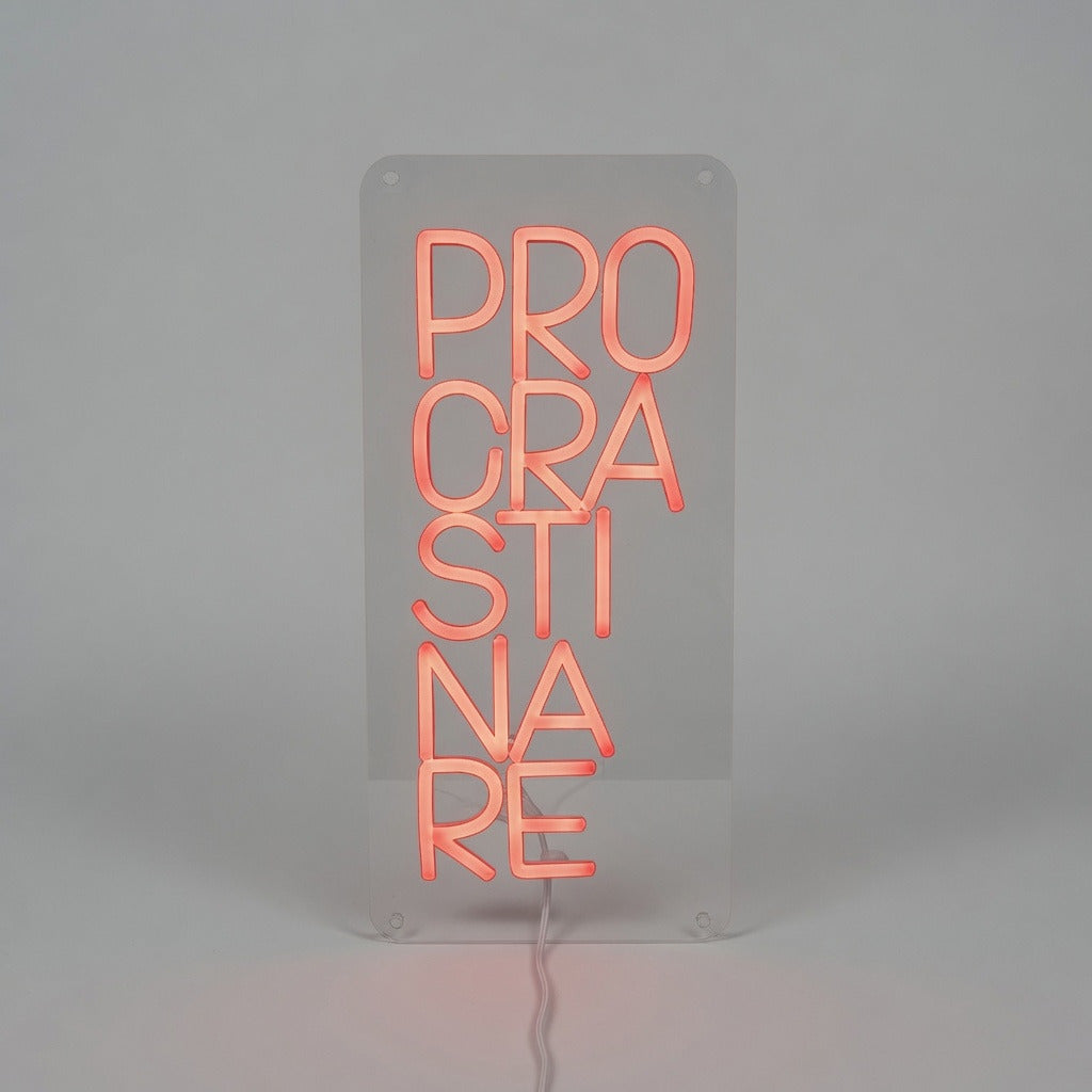 Procrastinate LED Neon Sign - Shineneon