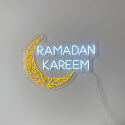 Ramadan Kareem LED Neon Sign Classic Caps Design - Shineneon