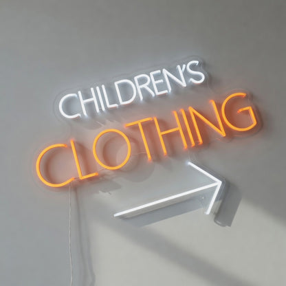 Children's Clothing Arrow LED Neon Sign - Shineneon
