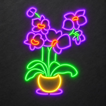 Elegant Orchid LED Neon Light Sign - Shineneon