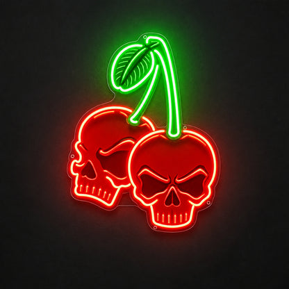 Skullcherryledneonacrylicartwork3 LED Neon Sign - Shineneon