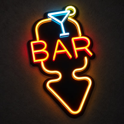 Cocktail Bar Arrow LED Neon Sign Dimmable Wall Light Wall Neon Signs - Shineneon