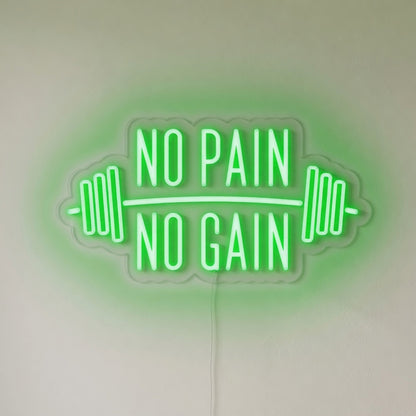 No Pain No Gain LED Neon Sign for Storefront - Shineneon