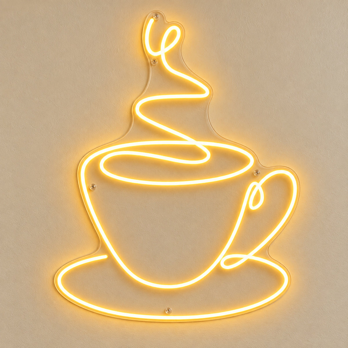 Steaming Coffee Cup LED Neon Sign Wall Neon Signs - Shineneon