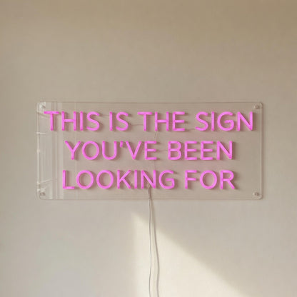 This Is the Sign You've Been Looking for LED Neon Sign Clean Caps - Shineneon