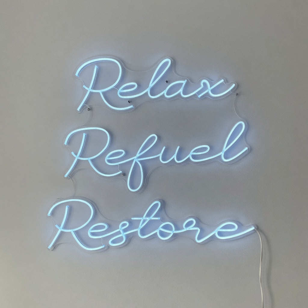Relax Refuel Restore LED Neon Sign - Shineneon
