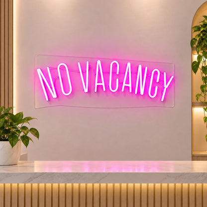 No Vacancy LED Neon Sign for Salon Light Up Business Decor - Shineneon
