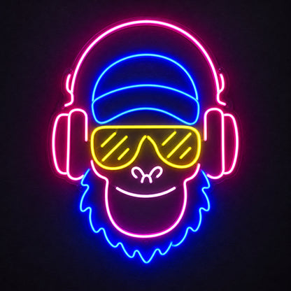Music Monkey LED Neon Sign Wall Neon Signs - Shineneon