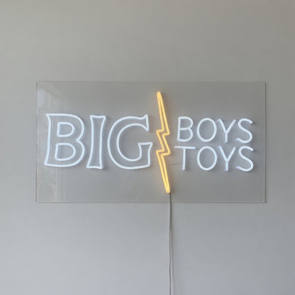 Big Boys Toys LED Neon Sign for Man Cave Dimmable Wall Decor - Shineneon