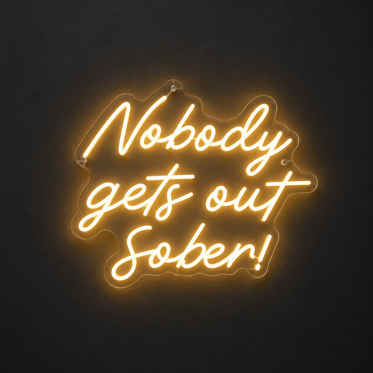 Nobody Gets Out Sober LED Neon Sign Wall Neon Signs - Shineneon