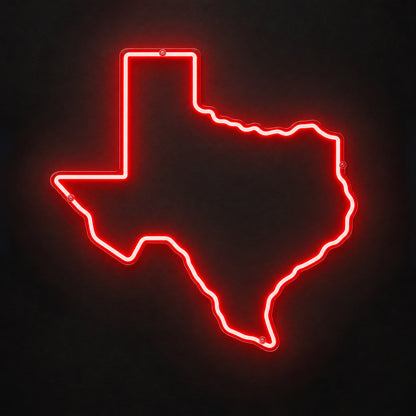 Texas State Map LED Neon Sign - Shineneon