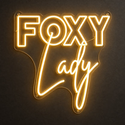 Foxy Lady LED Neon Sign Dimmable Wall Light - Shineneon
