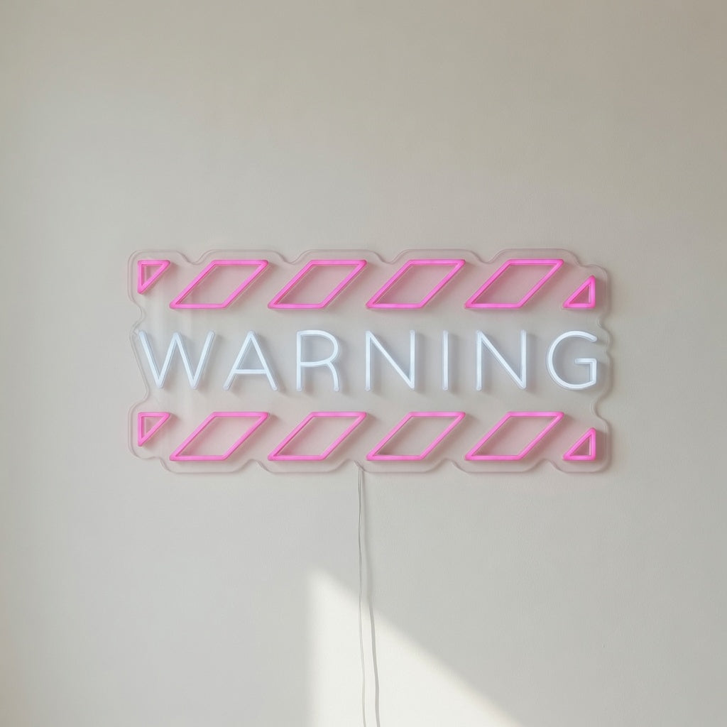 Warning LED Neon Sign Dimmable Wall Light - Shineneon