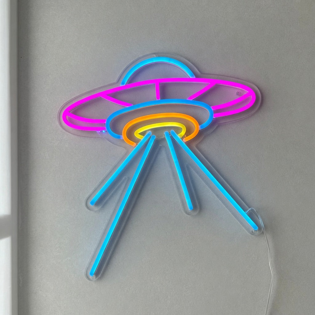UFO LED Neon Sign Beam Down Design - Shineneon