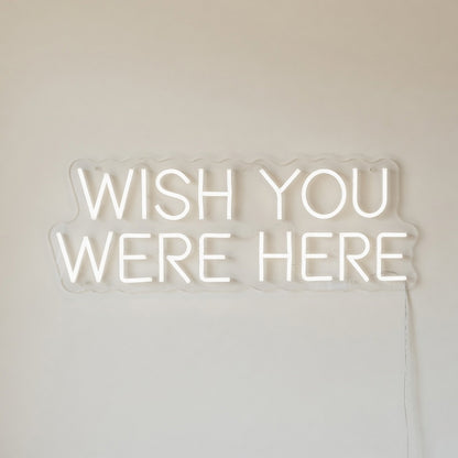 Wish You Were Here LED Neon Sign Grid Wall Caps - Shineneon