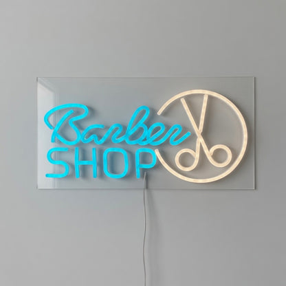 Barber Shop Scissors LED Neon Sign Dimmable Wall Light - Shineneon