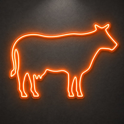 Cow LED Neon Sign Standing Cow Outline - Shineneon