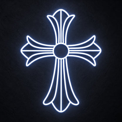 Cross Pattern LED Neon Sign, Dimmable Wall Light - Shineneon