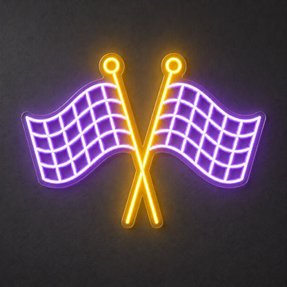 Finish Flags LED Neon Sign Dimmable Wall Light - Shineneon
