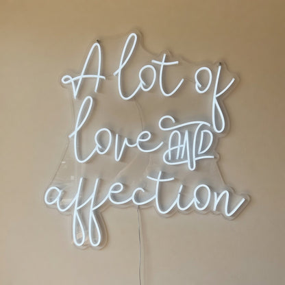 A Lot of Love and Affection LED Neon Sign Dimmable Wall Light - Shineneon