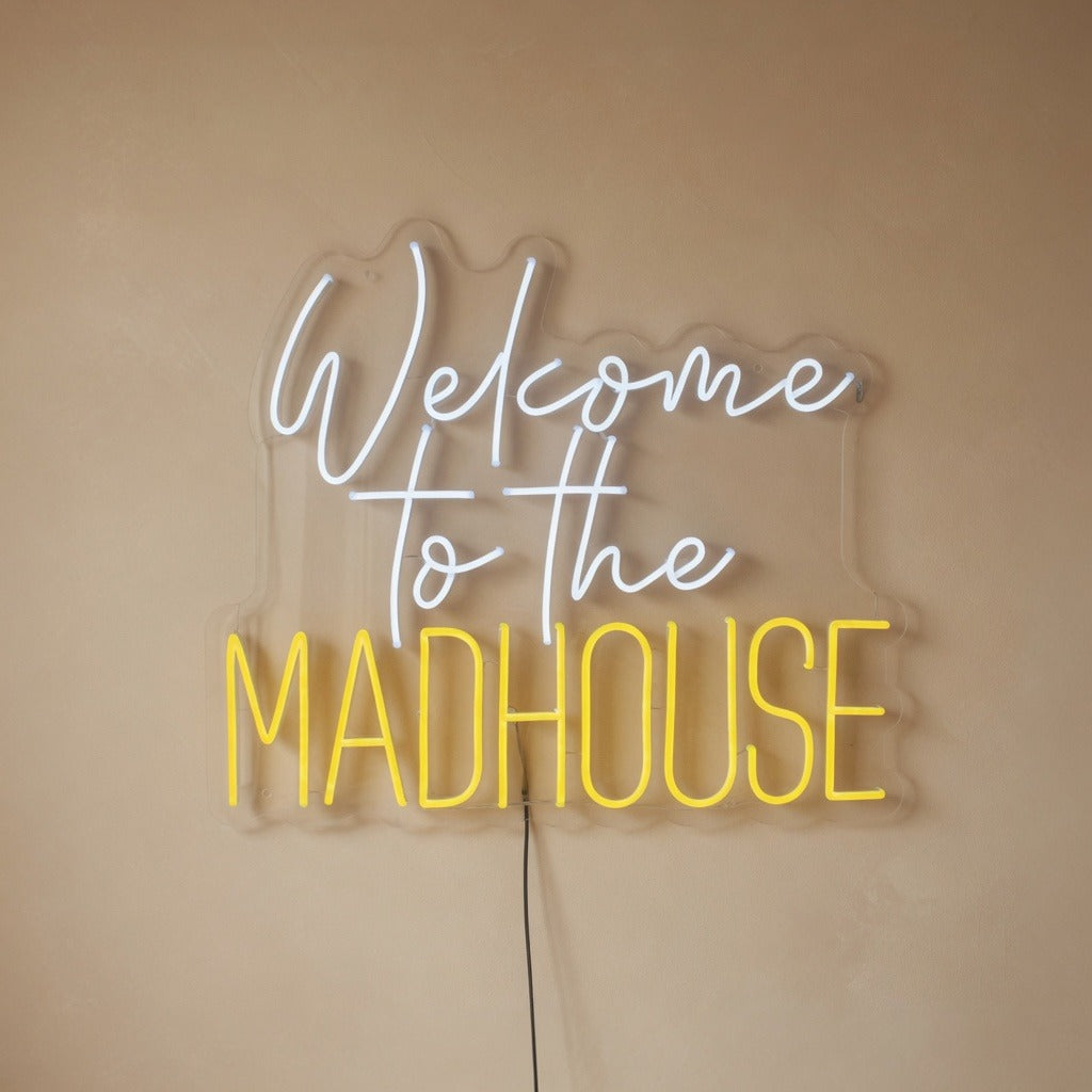 Welcome to the Madhouse LED Neon Sign Wall Neon Signs - Shineneon