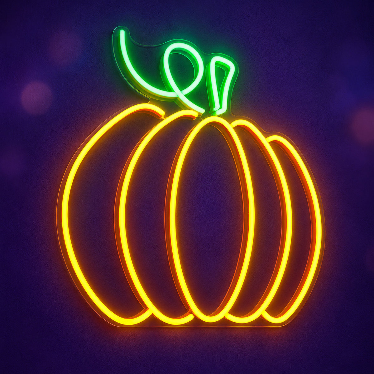 Pumpkin LED Neon Sign for Halloween Light Up Party Decor - Main Product Image