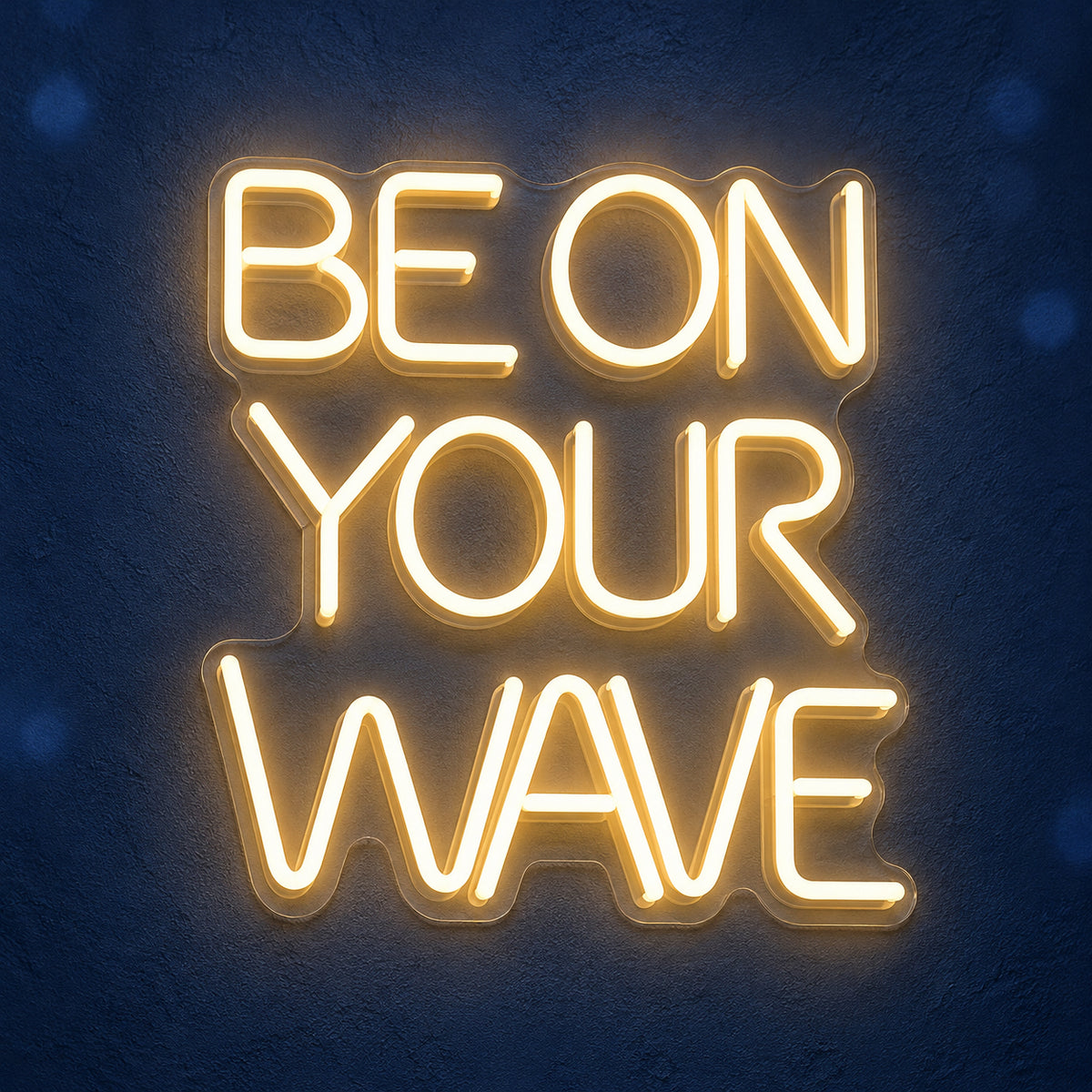 Be On Your Wave LED Neon Sign Dimmable Wall Light - Main Product Image